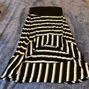 Strapless high-low dress